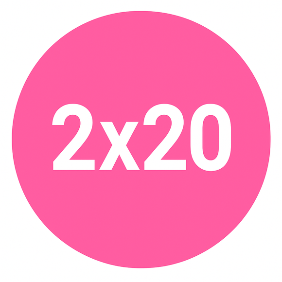 2 x 20