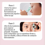 Herramienta de Apertura de Párpados para Lentes de Contacto